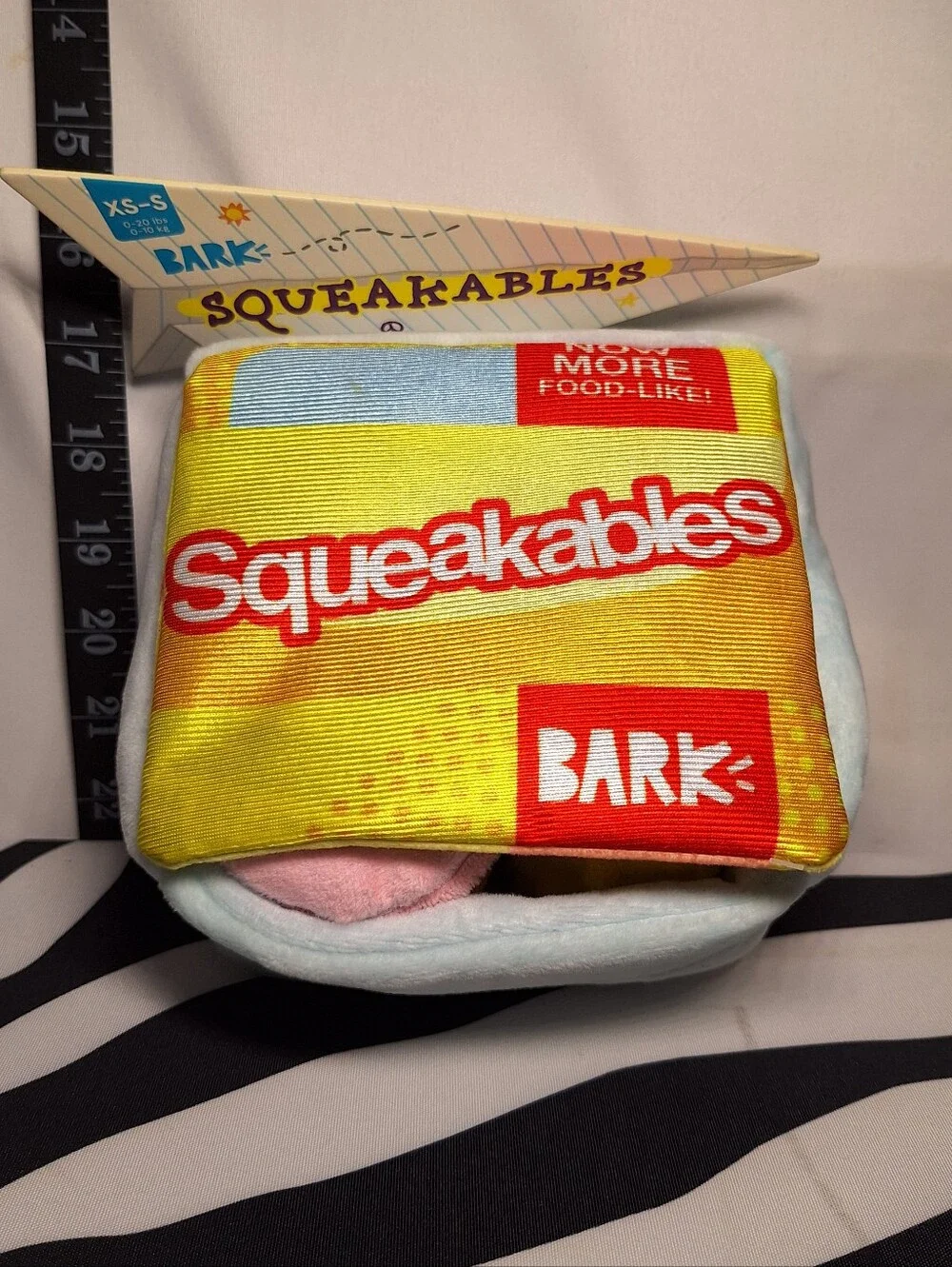 NWT Bark Squeakables Dog Toy XS-S